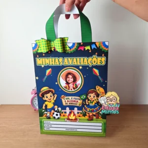 Kit de sacolas Arraiá da Copa