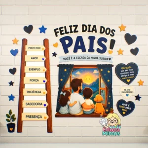 Painel Dia dos Pais - Escada