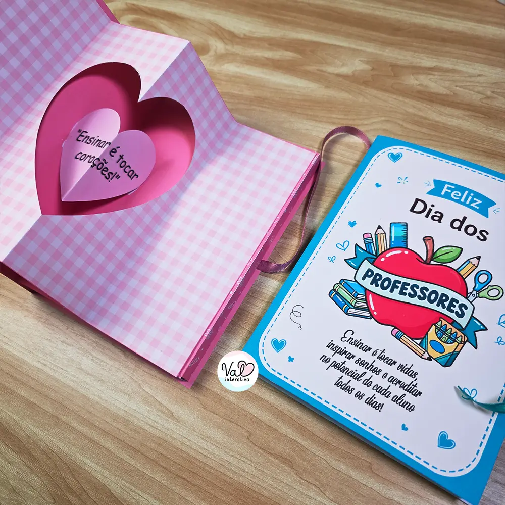 Livro Caixa pop-up Dia dos Professores - Imagem 2